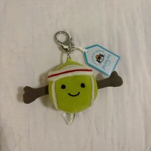 Jellycat Lime Green Tennis Ball Keychain